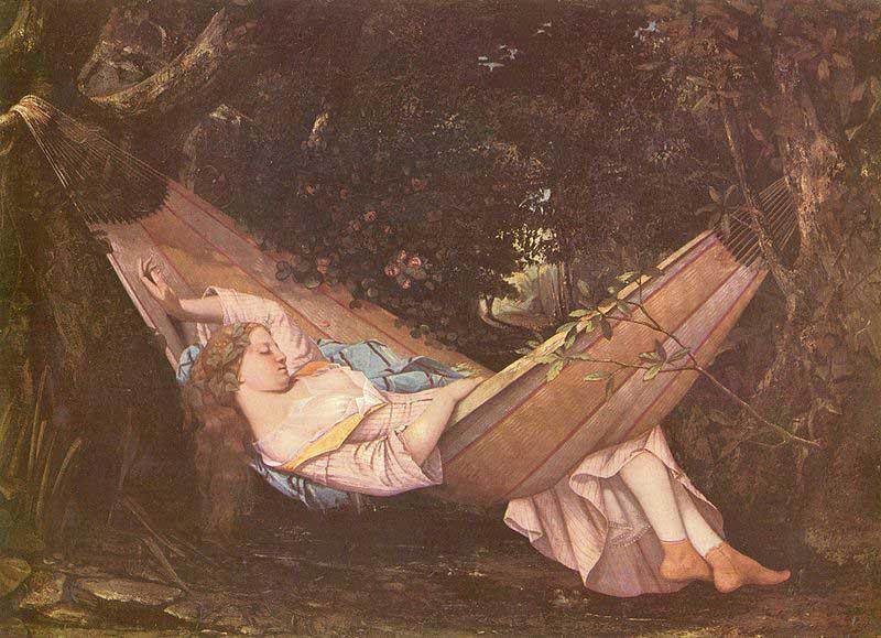 Gustave Courbet The hammock China oil painting art